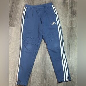 Women’s Adidas Size Small Teal Blue Vintage Joggers Track Pants Zipper Stripe